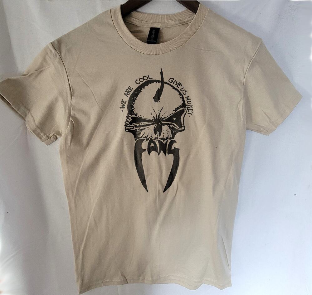 Fang    band t shirt  Size Small Cream